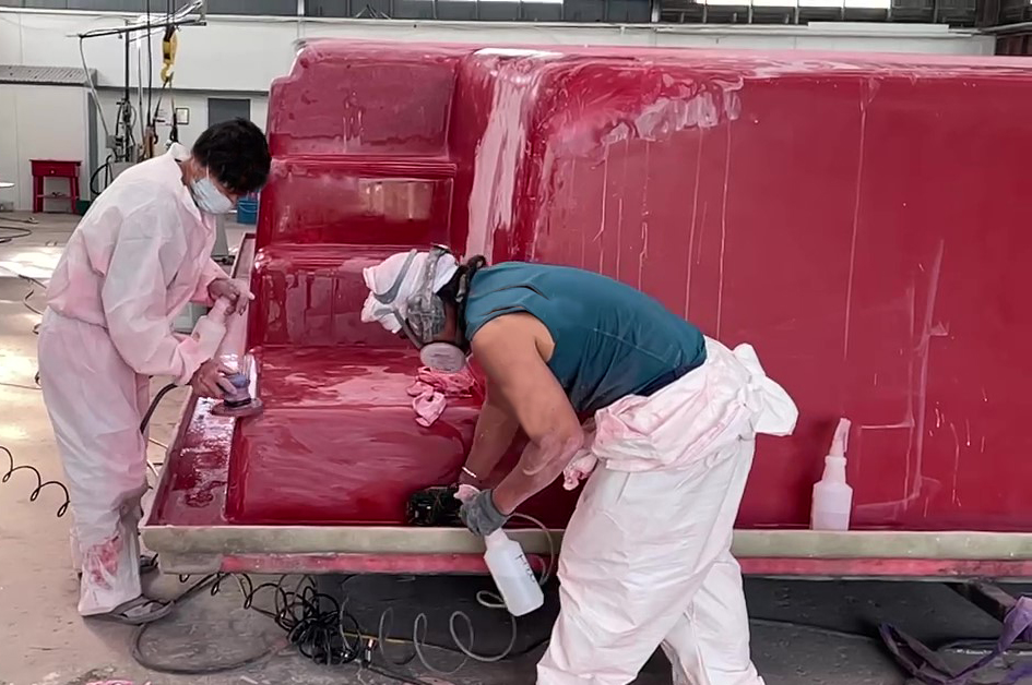 Bayside Pools Whakatāne — the factory, fibreglass pool installation