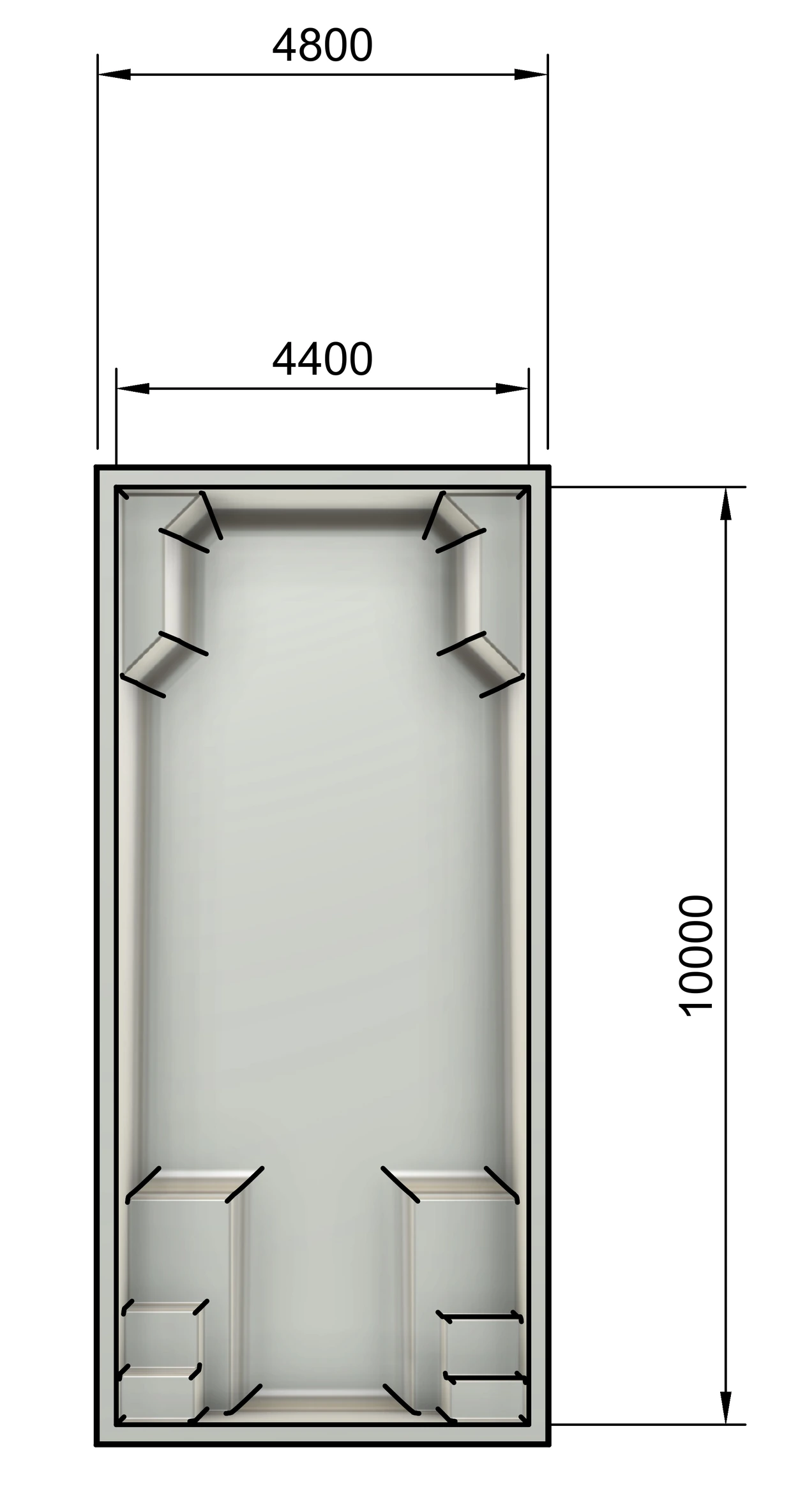 Coastline plan view drawing