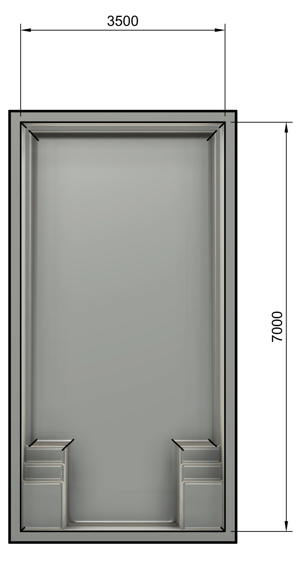 Cove plan view drawing