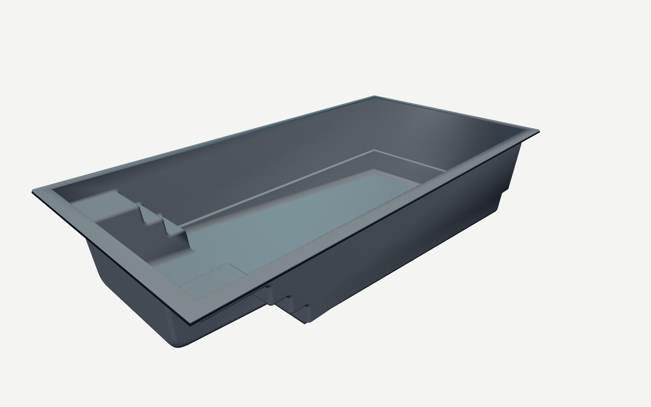 Cove pool shell 3D model
