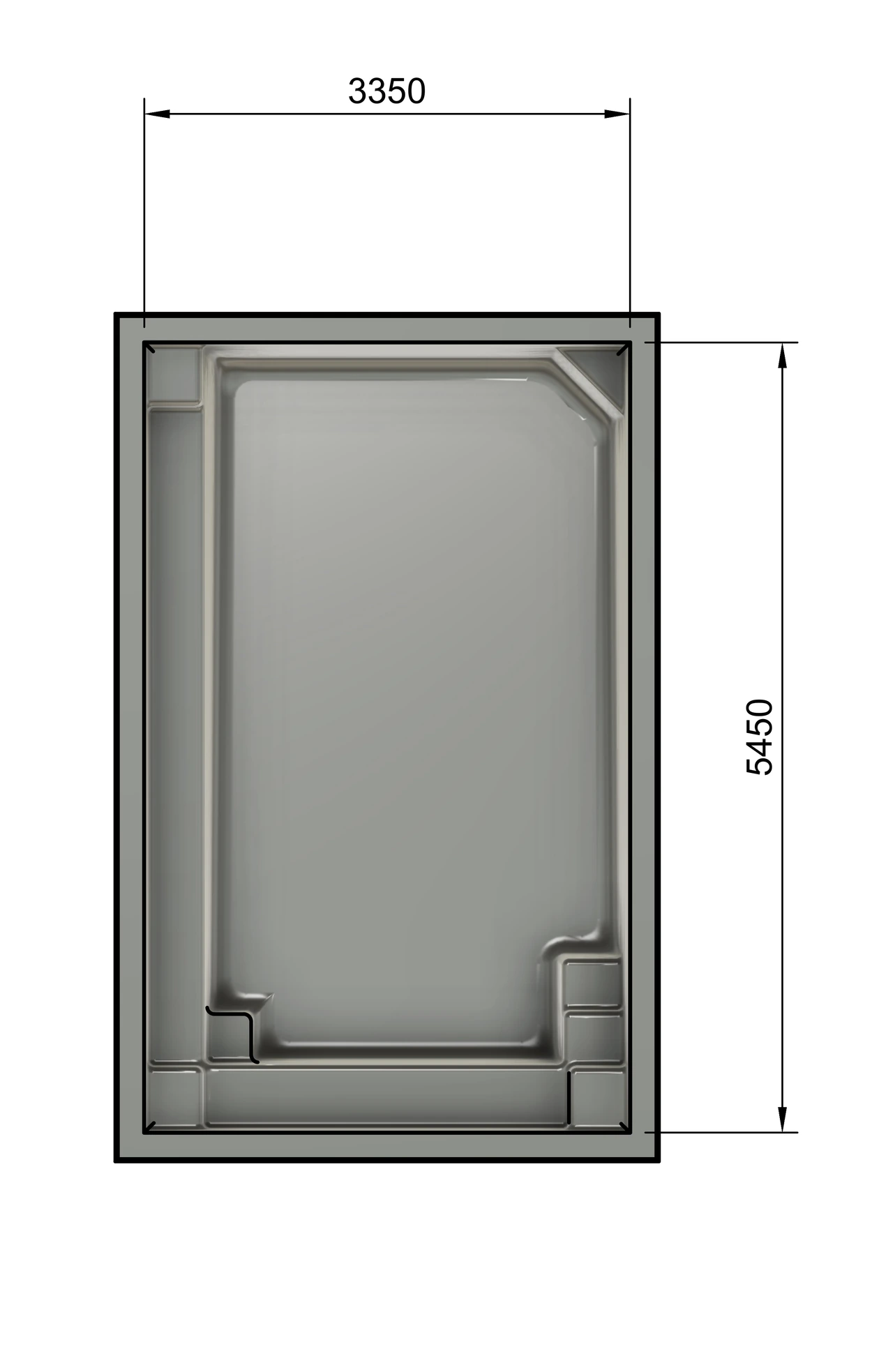 Element plan view drawing