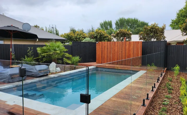 The Clear Deep End on the Cove fibreglass pool
