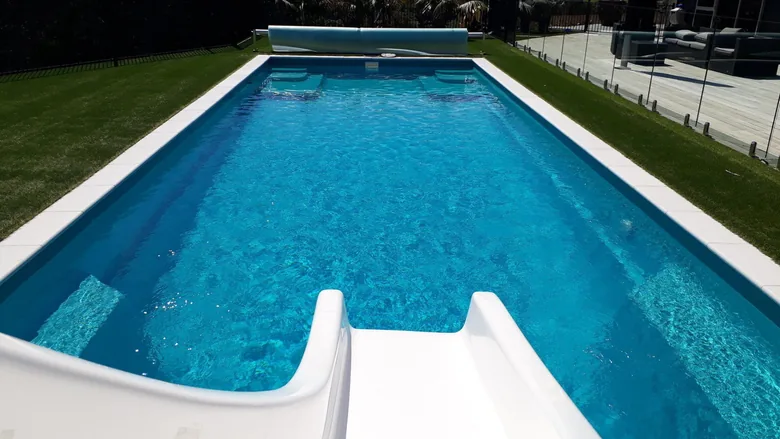 Seats at Both Ends on the Coastline fibreglass pool
