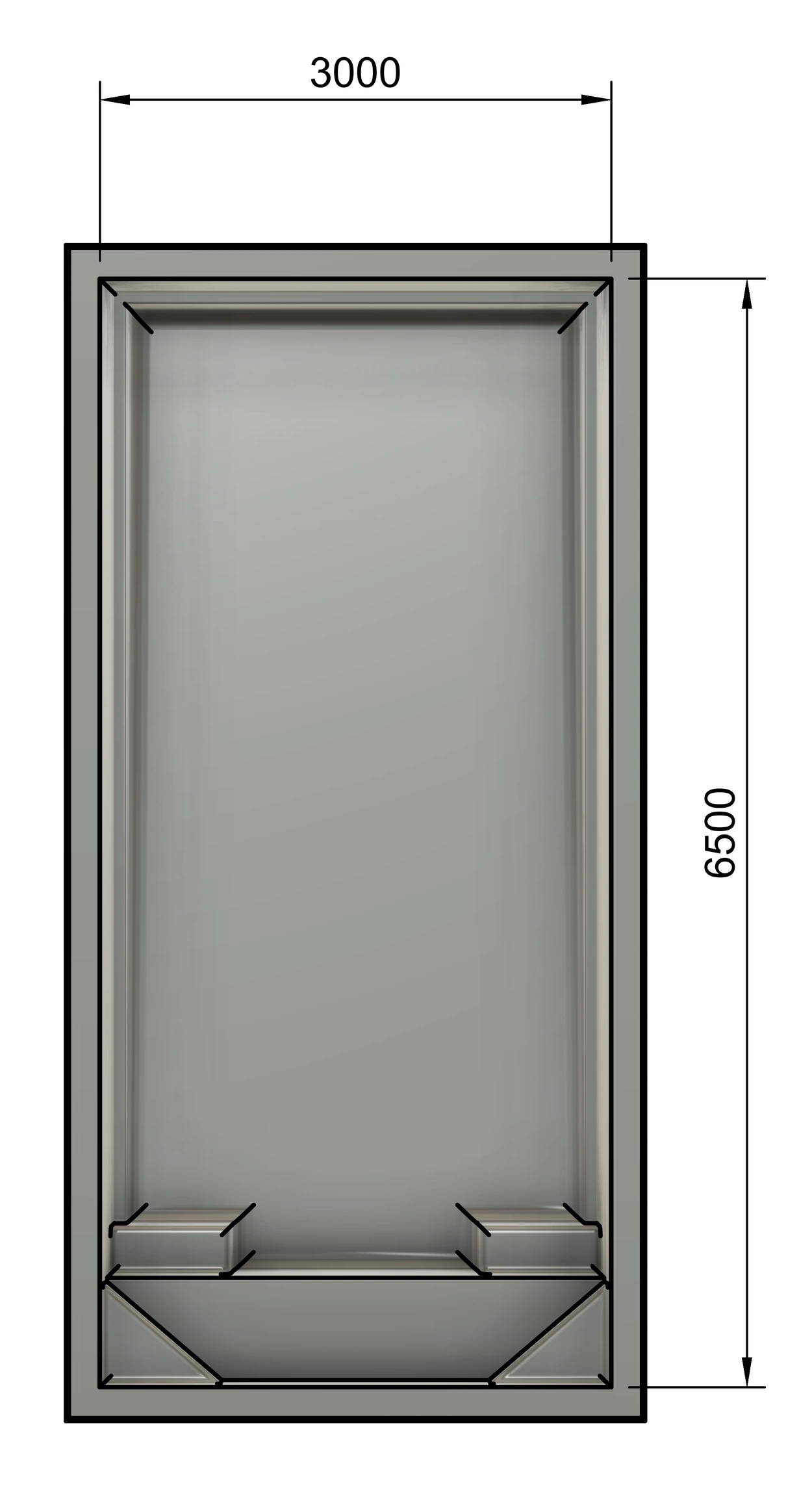 Retreat plan view drawing